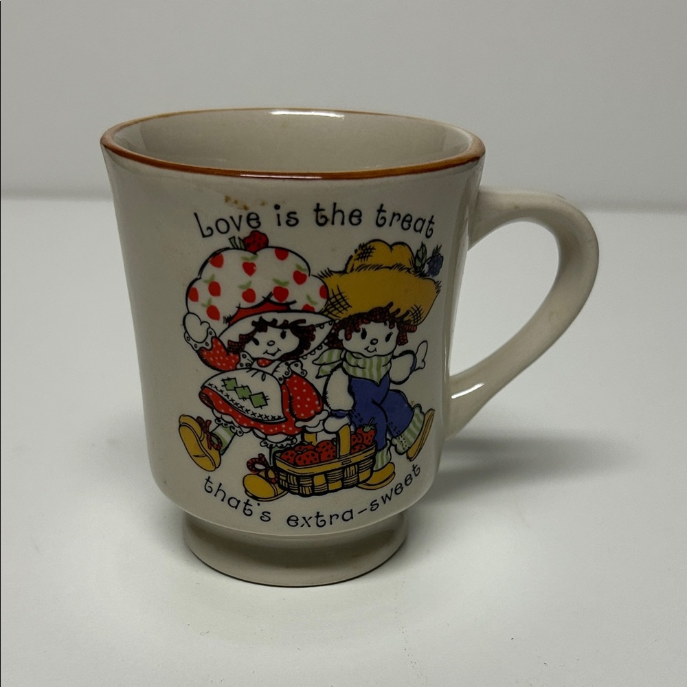 1980s Vintage Ceramic strawberry shortcake mug